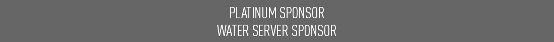 PLATINUM SPONSOR WATER SERVER SPONSOR